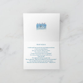 Cartão De Agradecimento Jesus Calms the Sea