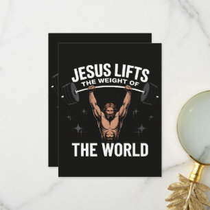 Cartão De Agradecimento Jesus Cristo Levantamento de Terra