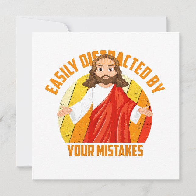 Cartão De Agradecimento Jesus engraçado (Frente)