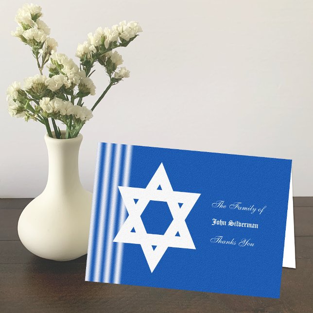 Cartão De Agradecimento Jewish Sympathy Thank You Card - Personalized (Criador carregado)