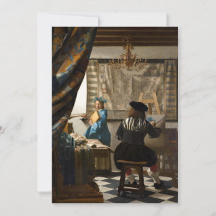 Cartão De Agradecimento Johannes Vermeer - A Alegoria da Pintura