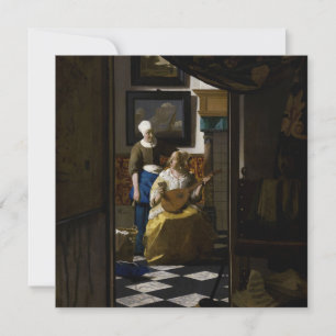 Cartão De Agradecimento Johannes Vermeer - A Carta do Amor