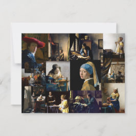 Cartão De Agradecimento Johannes Vermeer - Patchwork de obras-primas