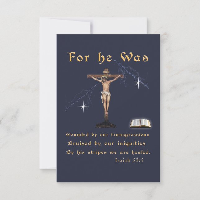 Cartão De Agradecimento John 3:16 (Frente)