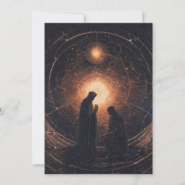 Cartão De Agradecimento John Dee Occult Crystal Sphere (Frente)