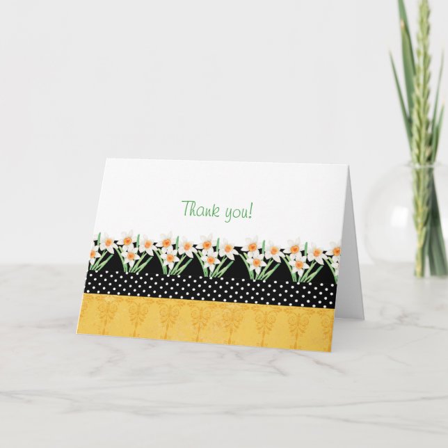 Cartão De Agradecimento Joy of Spring Thank you (Frente)