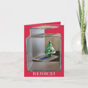 CARTÃO DE AGRADECIMENTO JOY TO THE WORLD CHRISTMAS TREE