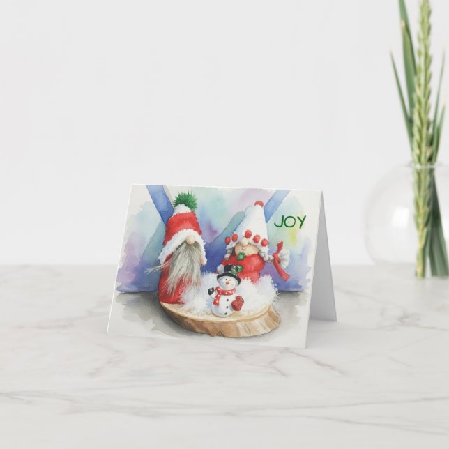 Cartão De Agradecimento Joyus Christmas (Frente)