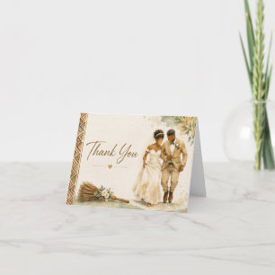 Cartão de Agradecimento Jumping the Broom
