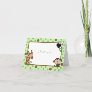 Cartão De Agradecimento Jungle Adventure Any Occasion Folded Note Card