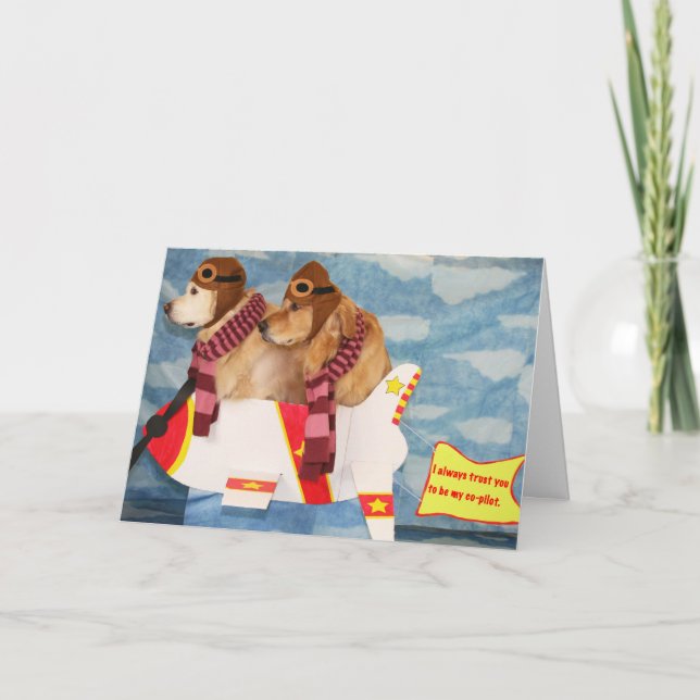 Cartão De Agradecimento Just Plane Golden Friendship (Frente)