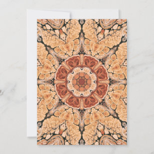 Cartão De Agradecimento Kaleidoscópico Mandala