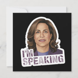 Cartão De Agradecimento Kamala Harris Eu Estou Falando, Citação Histórica 
