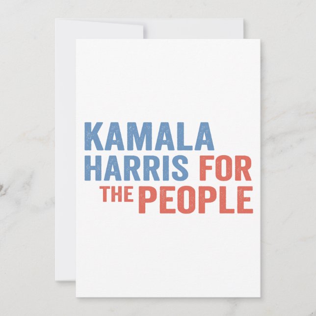 Cartão De Agradecimento Kamala Harris para os democratas eleitorais Pessoa (Frente)