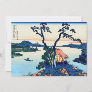 Cartão De Agradecimento Katsushika Hokusai - Lago Suwa na província de Sh