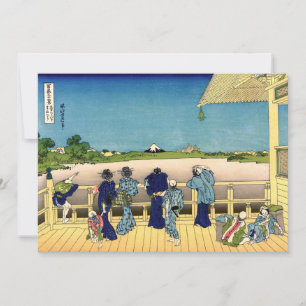 Cartão De Agradecimento Katsushika Hokusai - Sala de Sazai, Temple 500 Rak