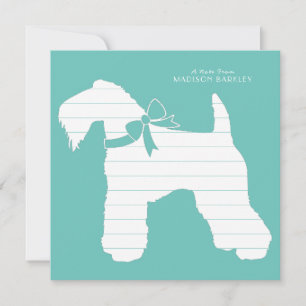 Cartão De Agradecimento Kerry Blue Terrier Dog Puppy