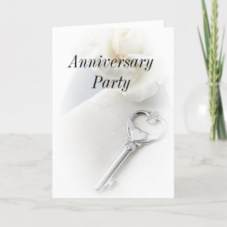 Cartão De Agradecimento key to my heart  Anniversary Party