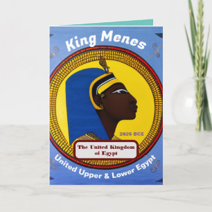 Cartão De Agradecimento King Menes