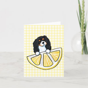 Cartão De Agradecimento KiniArt Life Lemons Cavalier Card