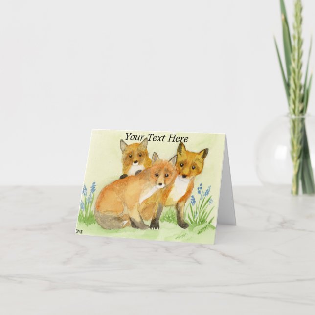 Cartão De Agradecimento Kits Fox (Frente)