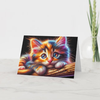 Cartão De Agradecimento Kitten