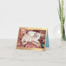 Cartão De Agradecimento Kitty Angel para o Natal