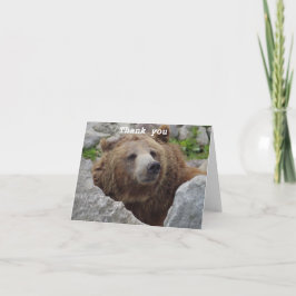 Cartão De Agradecimento Kodiak Bear