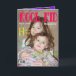 Cartão De Agradecimento Kool Kid Birthday Card Greeting Card<br><div class="desc">A Shot of two young girls on a Kool Kid Magazine Cover that's bright and colorful . That's on a Birthday Card. Greeting Card.</div>