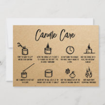 Kraft Simple Candle Care Obrigado A Adicionar Logo