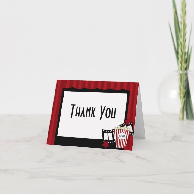 Cartão De Agradecimento KRW Movie Theater Thank You Notes (Frente)