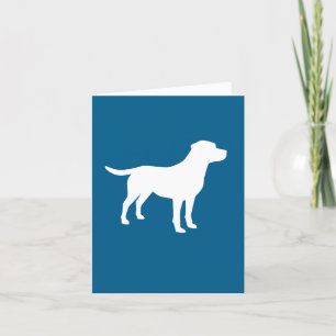 Cartão De Agradecimento Labrador Dog Baby Shower Blue Boy Lab