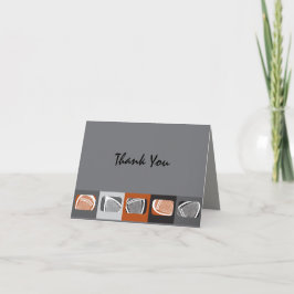 Cartão De Agradecimento LACROSSE Bar Mitzvah Invitation Thank You Card