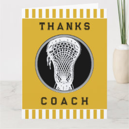 Cartão De Agradecimento Lacrosse Coach