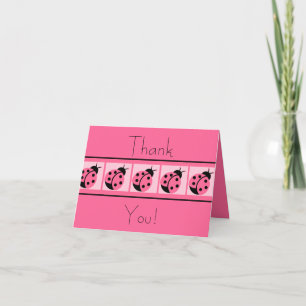 Cartão De Agradecimento Ladybug Banded Thankyou Cards