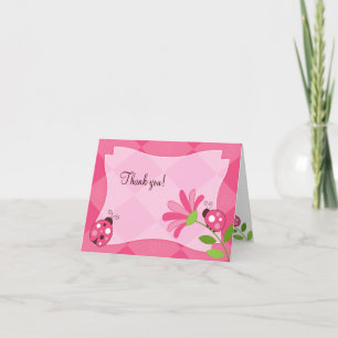 Cartão De Agradecimento LADYBUG GARDEN Folded Thank you note