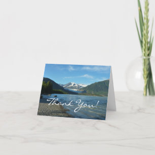 Cartão De Agradecimento Lago Mendenhall na paisagem de Juneau Alasca