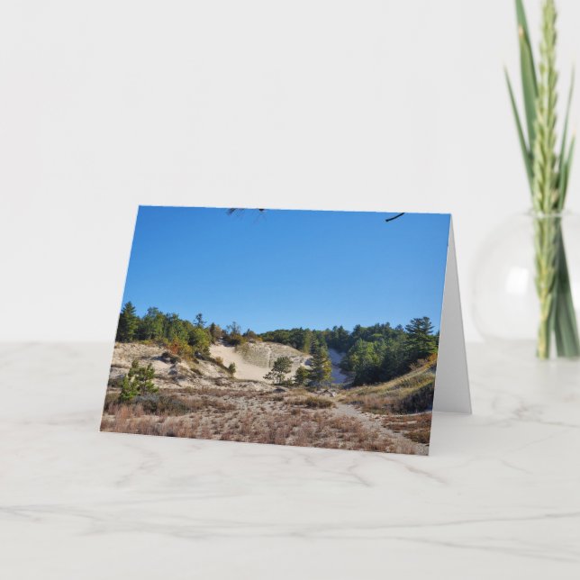 Cartão De Agradecimento Lago Michigan Dune (Frente)