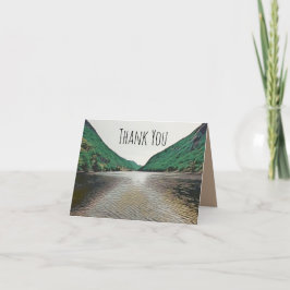 Cartão De Agradecimento Lago Montanha