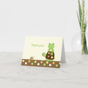 Cartão De Agradecimento Laguna Frog Folded Thank you note