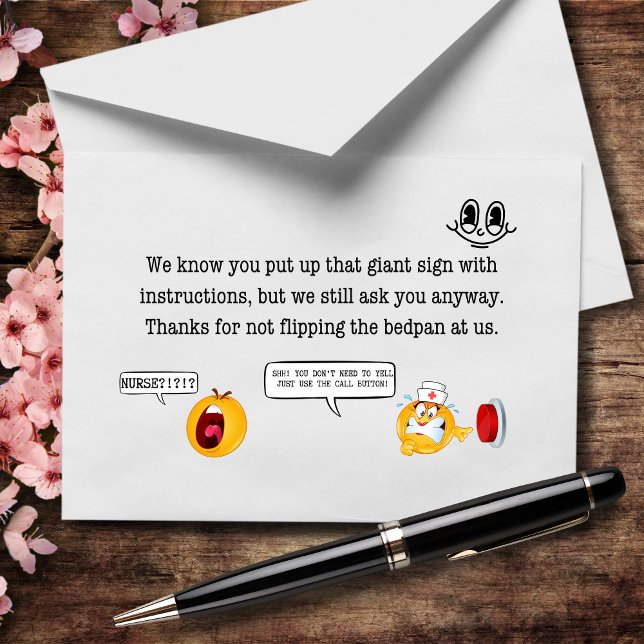 Cartão De Agradecimento Lamentamos que lhe chamemos em vez de ler o sinal (Criador carregado)