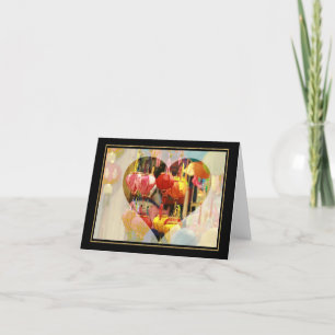 Cartão De Agradecimento Lanterna Vietnamita Dobrou o Ntecard