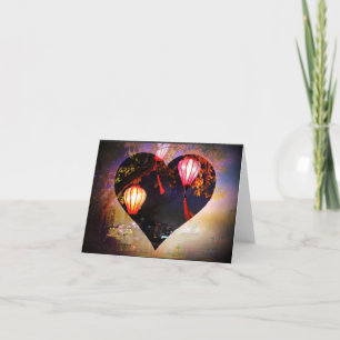 Cartão De Agradecimento Lanterna Vietnamita Dobrou o Ntecard