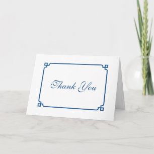 Cartão De Agradecimento Lapis Blue Deco Casamento Chic Obrigado