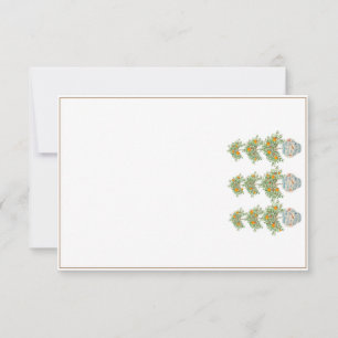 Cartão De Agradecimento Laranja Tree Topiary Ginger Jars