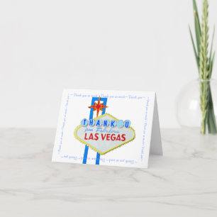 Cartão De Agradecimento Las Vegas Wedding Thank You notes