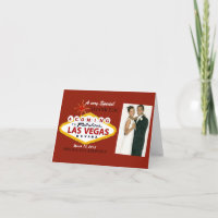 Las Vegas Wedding Thank You Photo Cards