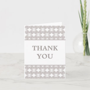 Cartão De Agradecimento Latte Modern Deco Thank You Card
