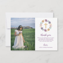 Lavanda & comunhão santamente da cruz floral