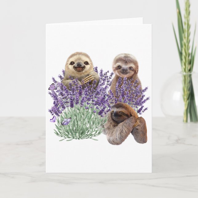 Cartão De Agradecimento Lavanda Lenta Camisa Mulheres Leve Mãe de Vestuári (Frente)